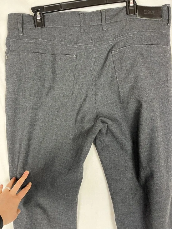 St. Croix Dark Gray Wool Blend Men's Dress Pants Slacks - Picture 4 of 5